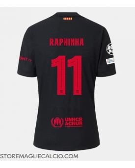 Barcelona Raphinha Belloli #11 Maglia Gara Trasferta Repliche 2024-25
